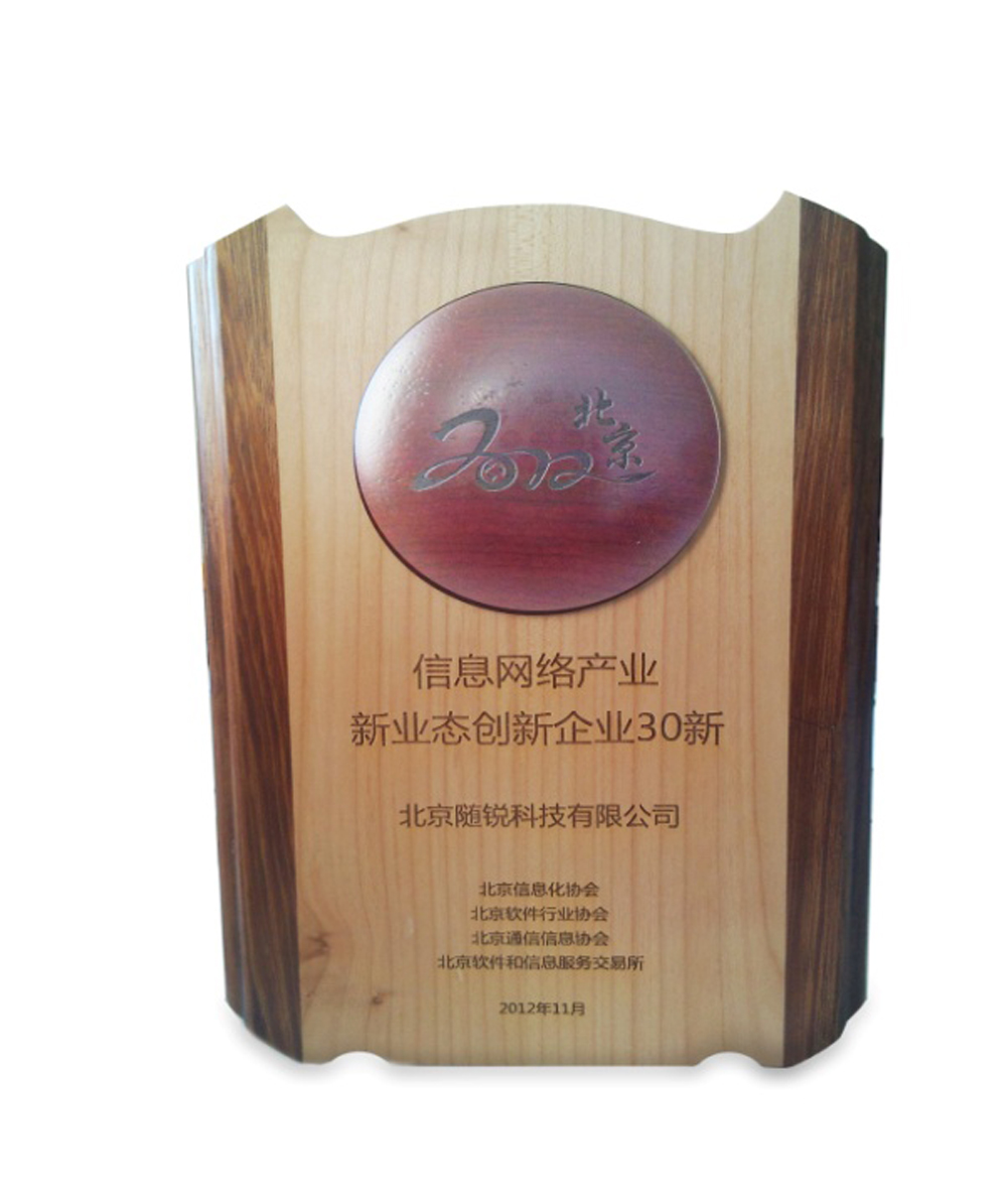 2012年北京信息網(wǎng)絡(luò)產(chǎn)業(yè)新業(yè)態(tài)創(chuàng)新企業(yè)30強(qiáng) 